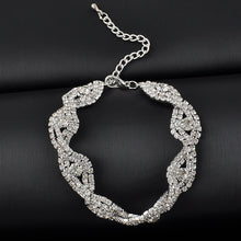 Load image into Gallery viewer, Elegant rhinestone crystal bracelet for brides
