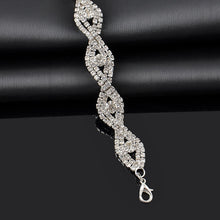 Load image into Gallery viewer, Elegant rhinestone crystal bracelet for brides