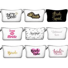 Load image into Gallery viewer, Bridesmaid gift idea - Team bride tribe makeup Gift Bag