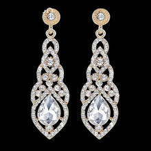 Load image into Gallery viewer, Crystal drop earrings