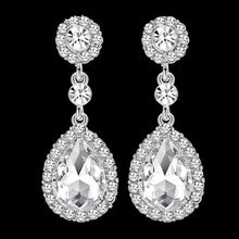 Load image into Gallery viewer, Crystal drop earrings