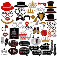 Load image into Gallery viewer, Wedding photo booth props