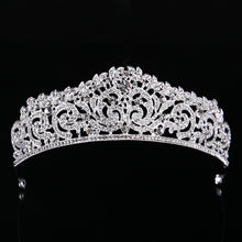 Load image into Gallery viewer, Baroque luxury crystal bridal Crown/Tiara