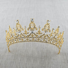 Load image into Gallery viewer, Baroque luxury crystal bridal Crown/Tiara