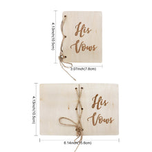 Load image into Gallery viewer, His And Her Vow Books (Kraft Paper, Brown Sturdy Booklet)