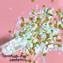 Load image into Gallery viewer, Push Poppers Mixed Colour Confetti