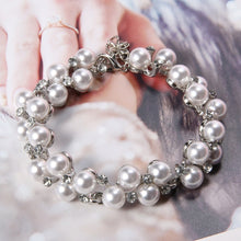 Load image into Gallery viewer, Pearl bracelets for brides