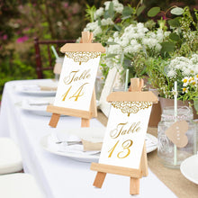 Load image into Gallery viewer, Double side paper table place card with gold foil - 25pcs
