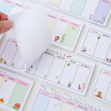 Load image into Gallery viewer, Wedding planning - Weekly planner memo pad sticky notes (40 sheets)