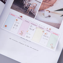 Load image into Gallery viewer, Wedding planning - Weekly planner memo pad sticky notes (40 sheets)