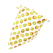 Load image into Gallery viewer, Fur-ends -  Bandana with fruit print scarf (Adjustable Size) for the big day!