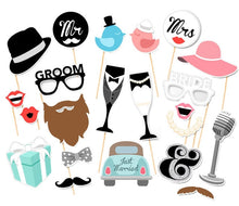 Load image into Gallery viewer, Fun Wedding photo booth props