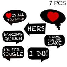 Load image into Gallery viewer, Fun Wedding photo booth props