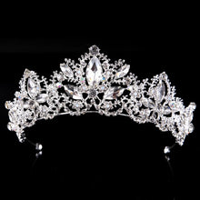 Load image into Gallery viewer, Baroque luxury crystal bridal Crown/Tiara