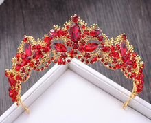Load image into Gallery viewer, Baroque luxury crystal bridal Crown/Tiara