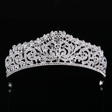 Load image into Gallery viewer, Baroque luxury crystal bridal Crown/Tiara