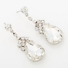 Load image into Gallery viewer, Cubic zirconia drop earrings