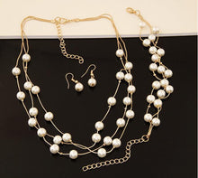 Load image into Gallery viewer, Pearl jewelry set for the big day
