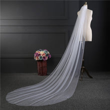 Load image into Gallery viewer, White/Ivory Wedding Bridal Veil One-layer (3 meter or 2 meter)