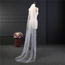 Load image into Gallery viewer, White/Ivory Wedding Bridal Veil One-layer (3 meter or 2 meter)