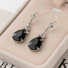 Load image into Gallery viewer, Cubic zirconia drop earrings
