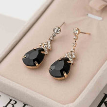 Load image into Gallery viewer, Cubic zirconia drop earrings