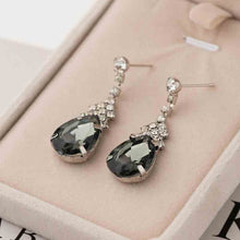 Load image into Gallery viewer, Cubic zirconia drop earrings