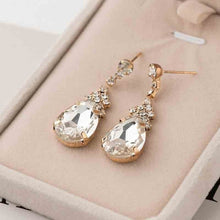 Load image into Gallery viewer, Cubic zirconia drop earrings