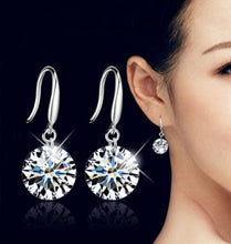 Load image into Gallery viewer, Zircon drop earrings