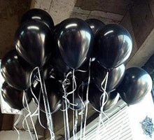 Load image into Gallery viewer, Gold and Black Latex Balloon &amp; Marble Metallic Balloon