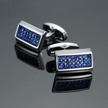 Load image into Gallery viewer, Cufflinks for men (Crown, Crystal, Gold and Silver)