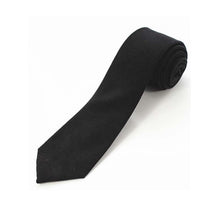 Load image into Gallery viewer, Cotton 2.4'' skinny plaid solid cashmere tie