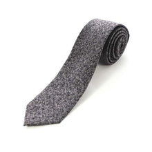 Load image into Gallery viewer, Cotton 2.4'' skinny plaid solid cashmere tie
