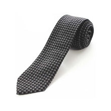 Load image into Gallery viewer, Cotton 2.4'' skinny plaid solid cashmere tie