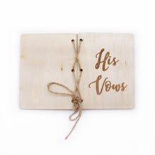 Load image into Gallery viewer, His And Her Vow Books (Kraft Paper, Brown Sturdy Booklet)