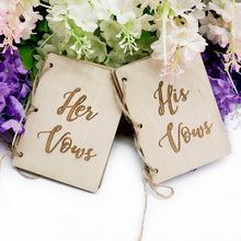 Load image into Gallery viewer, His And Her Vow Books (Kraft Paper, Brown Sturdy Booklet)