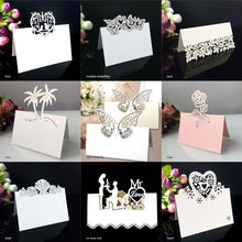 Load image into Gallery viewer, Wedding place cards (Laser cut, 50 Pieces)
