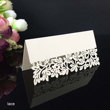 Load image into Gallery viewer, Wedding place cards (Laser cut, 50 Pieces)