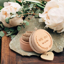 Load image into Gallery viewer, Wooden ring bearer box (5x5x4cm)