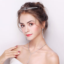 Load image into Gallery viewer, Wedding tiaras with shining rhinestones