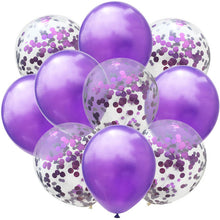 Load image into Gallery viewer, Latex Balloons with Colour Confetti (10 pcs/12")