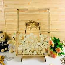 Load image into Gallery viewer, 3D wedding guest book with personalized name and date