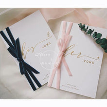 Load image into Gallery viewer, Bride and groom vows card/oath card