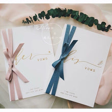 Load image into Gallery viewer, Bride and groom vows card/oath card