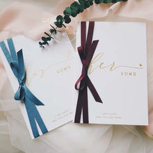 Load image into Gallery viewer, Bride and groom vows card/oath card