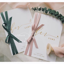 Load image into Gallery viewer, Bride and groom vows card/oath card