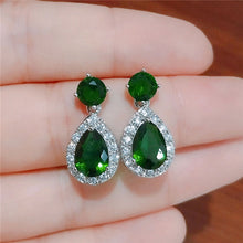 Load image into Gallery viewer, Zircons classic water drop earrings
