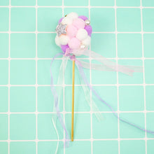 Load image into Gallery viewer, Pink / Blue Soft Pompom Cloud Cake Topper