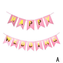 Load image into Gallery viewer, Just Married White Banner