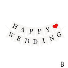 Load image into Gallery viewer, Just Married White Banner